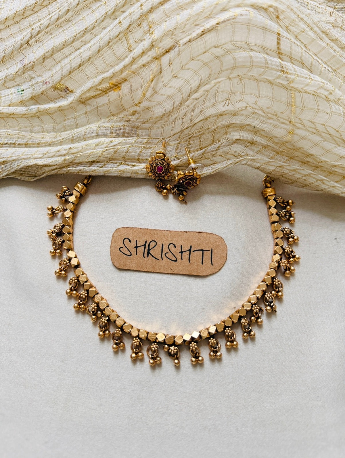 Ashta gold bead gungru