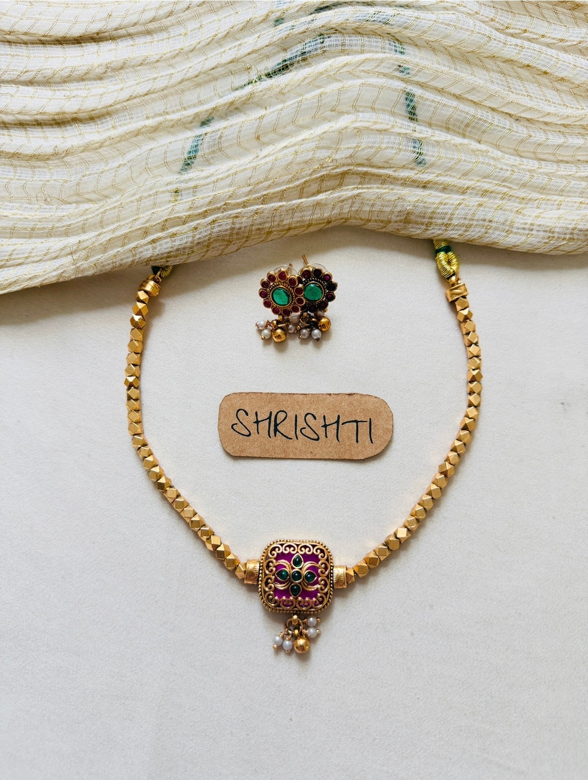 Ashta meenakari Ruby