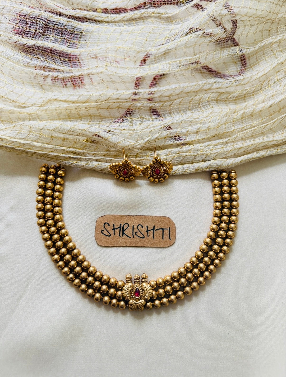 Ruby maha necklace