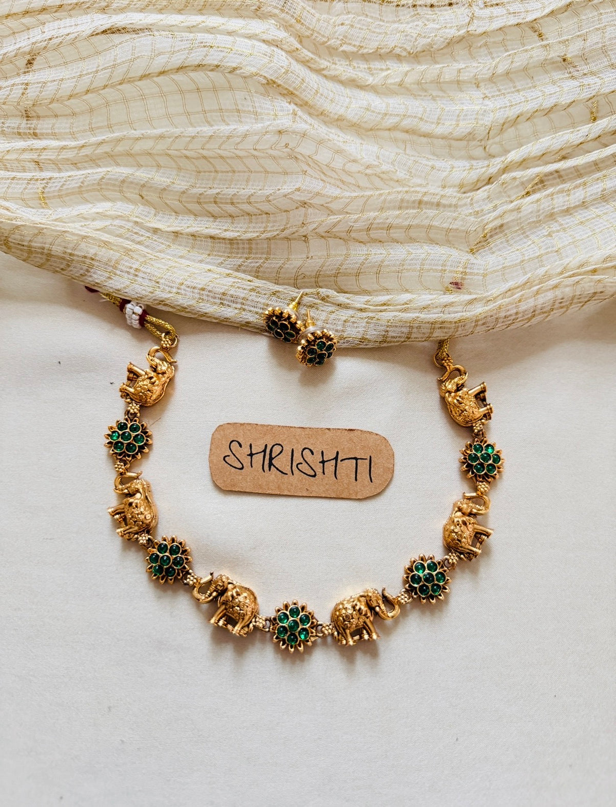 Haati necklace green