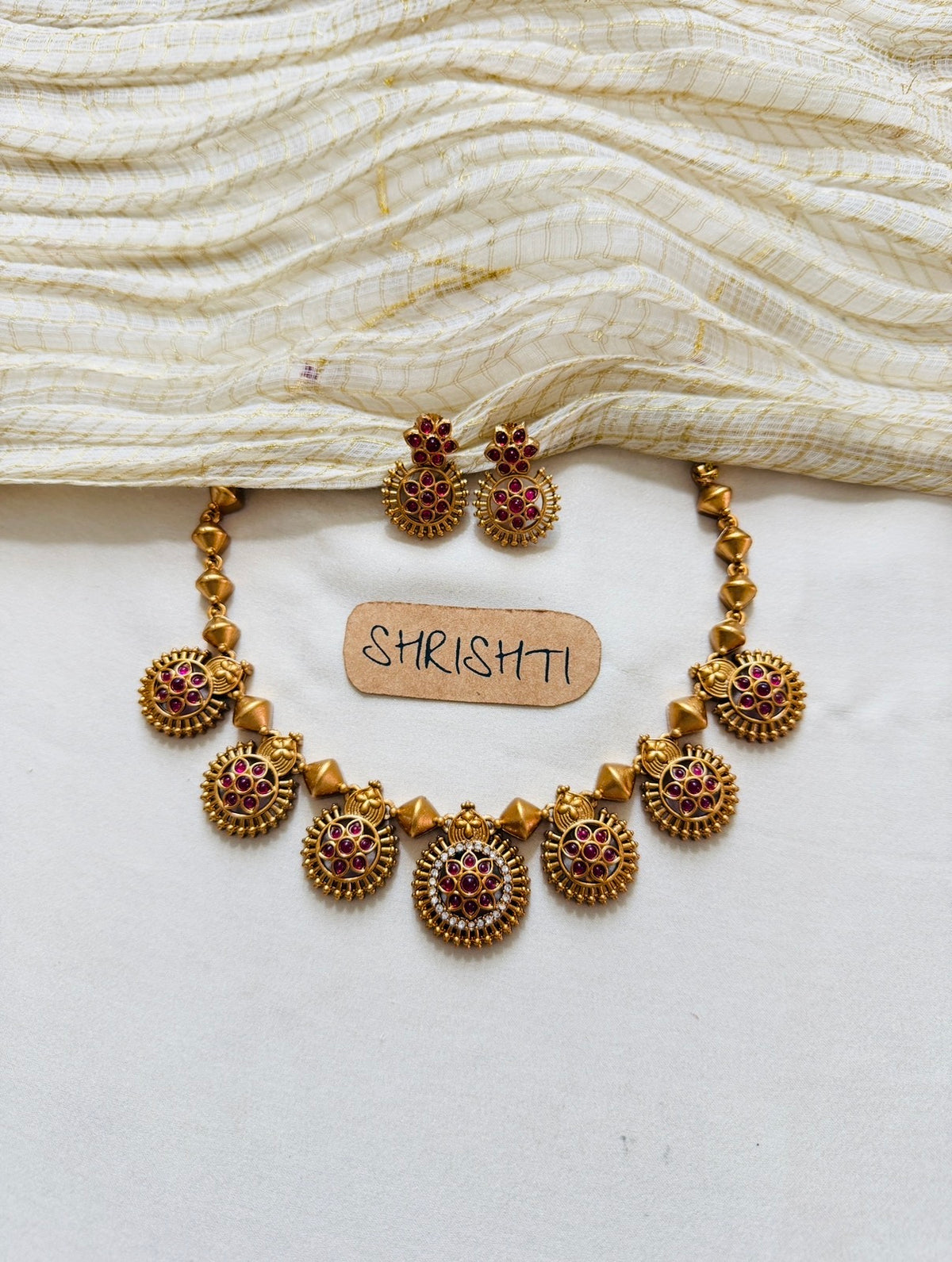 Chandra charms gold ruby