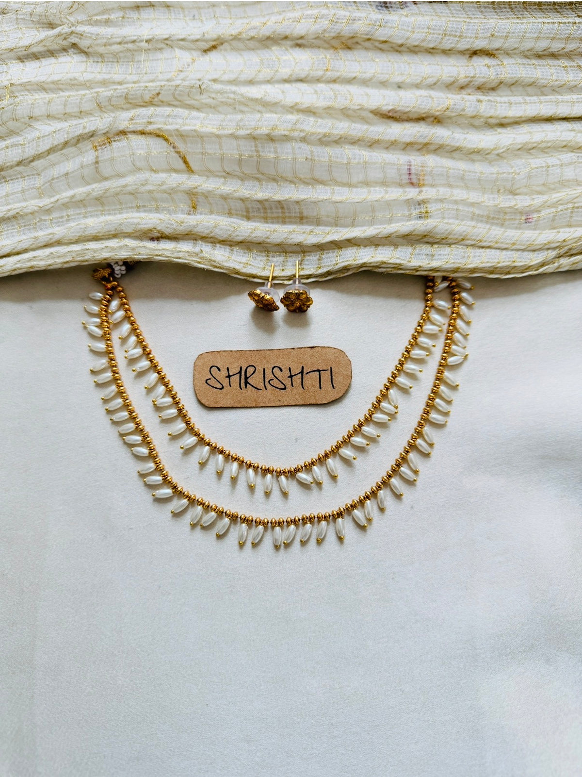 Pearl rice beads layers