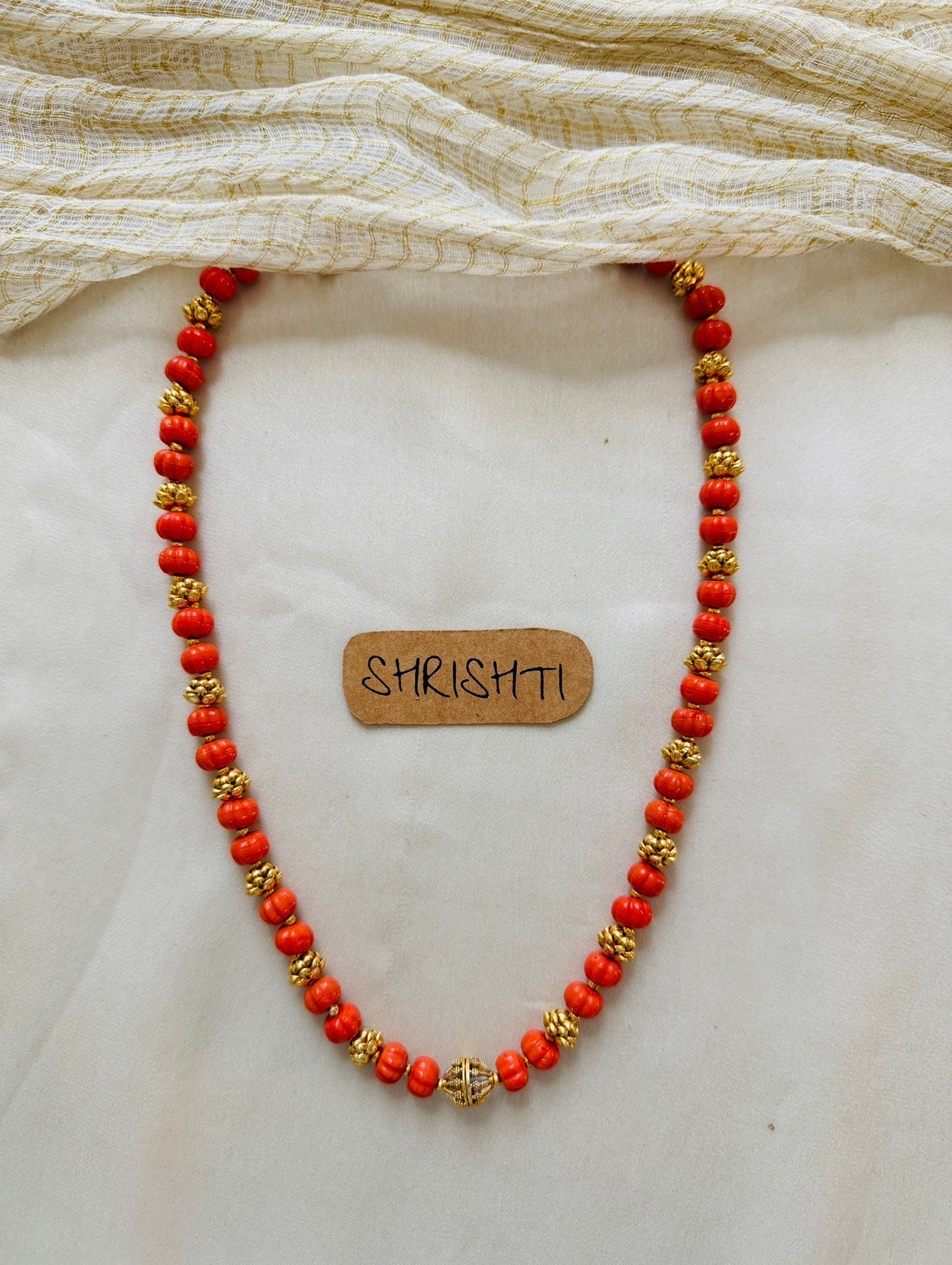 Coral bead mala 2