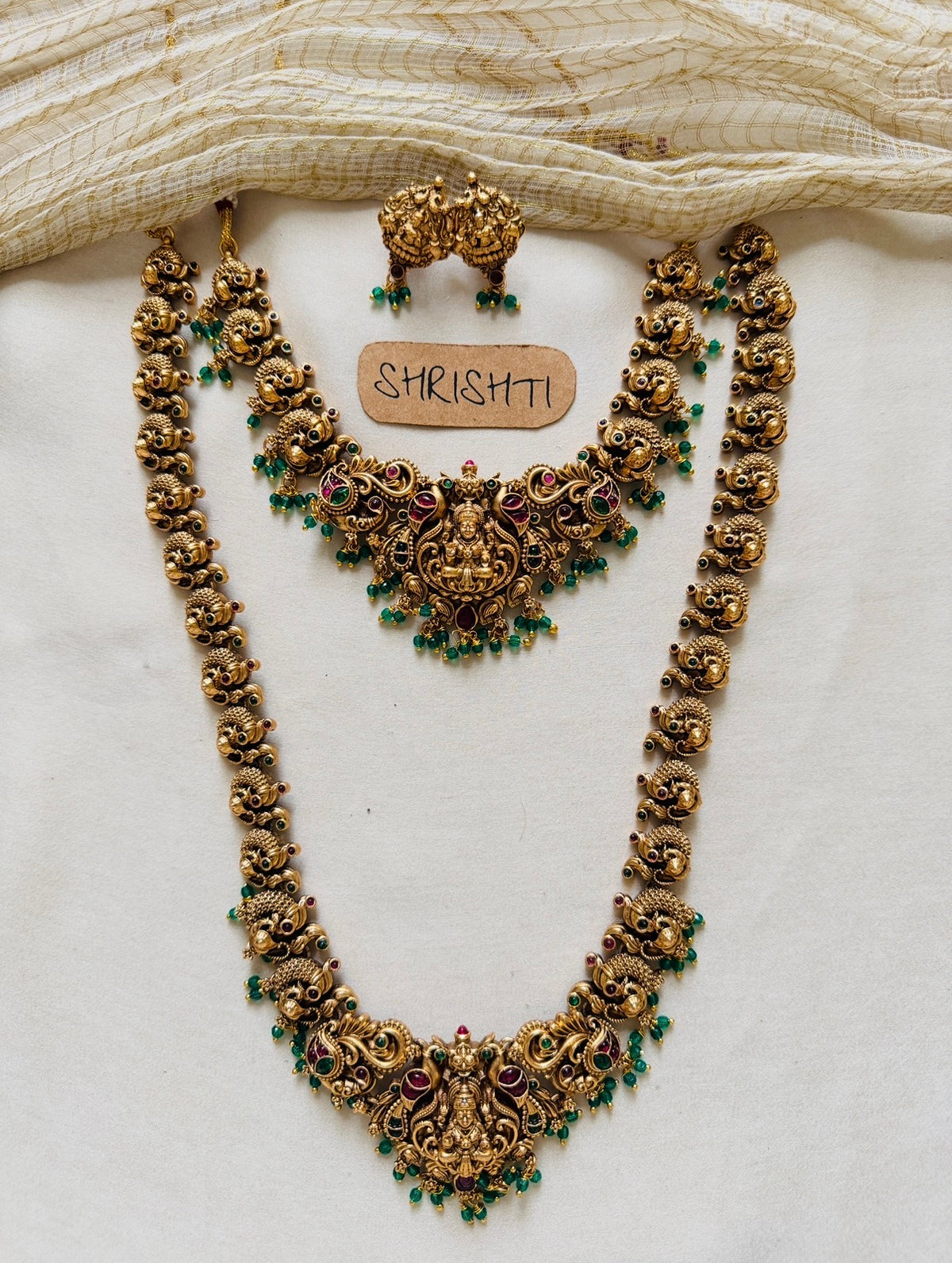 Nagasi bridal set green