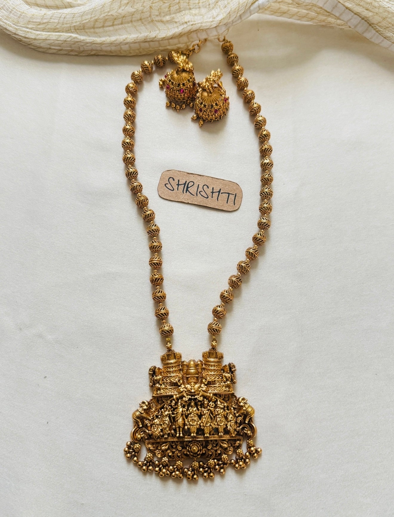 Temple bead mala