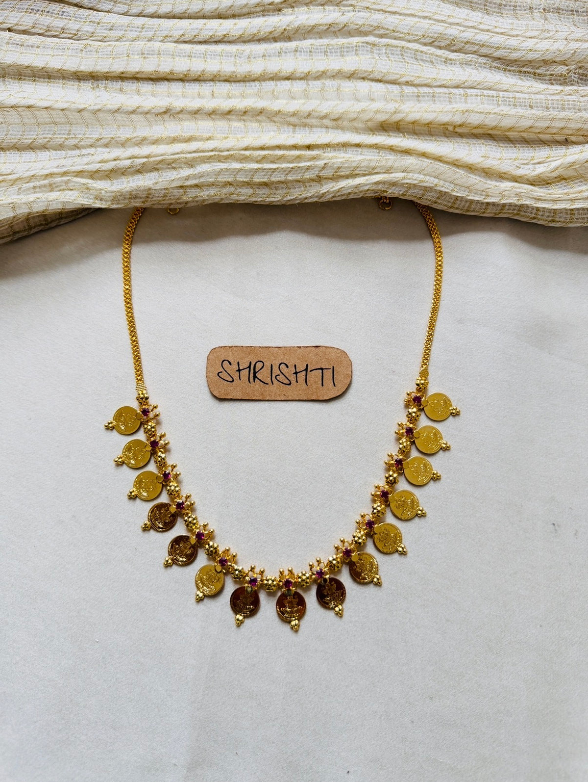Gold plated necklace SJ8