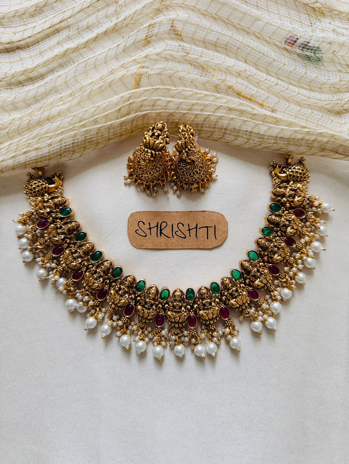 Lakshmi charm necklace