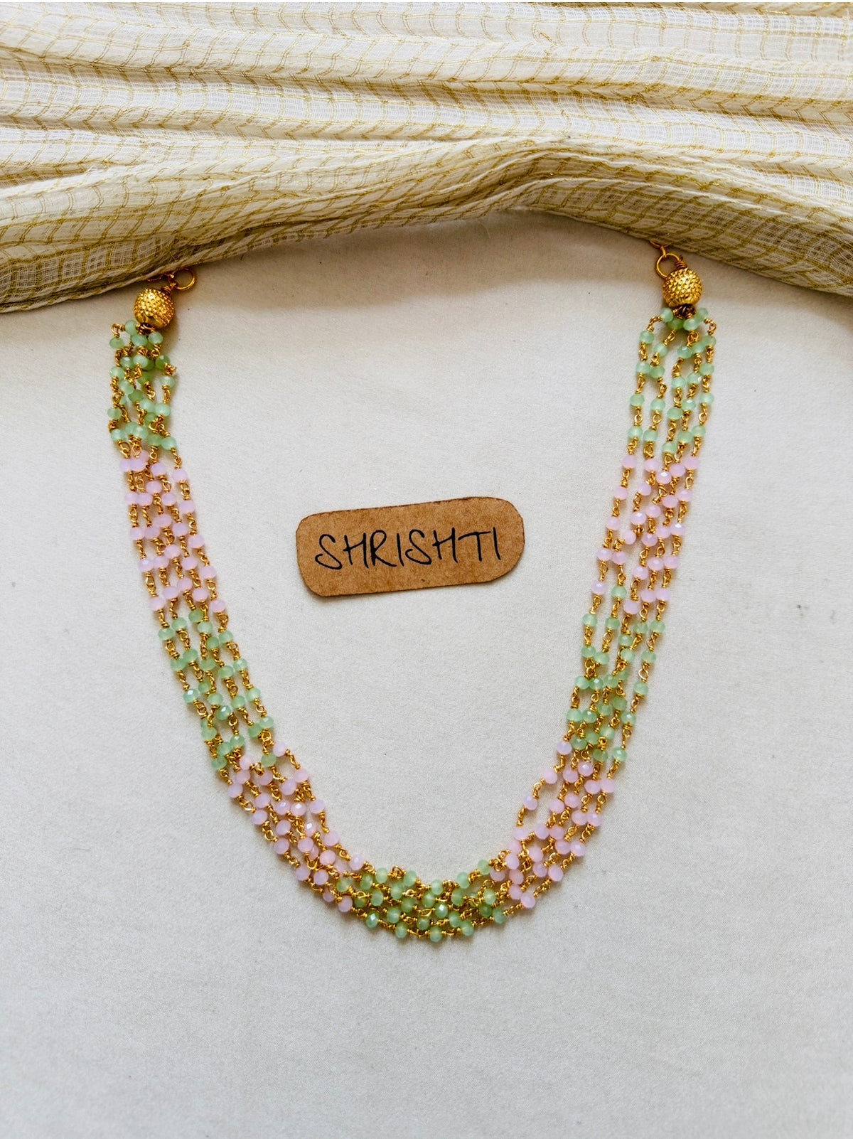 Bead layer pink green - dispatch in 7 days