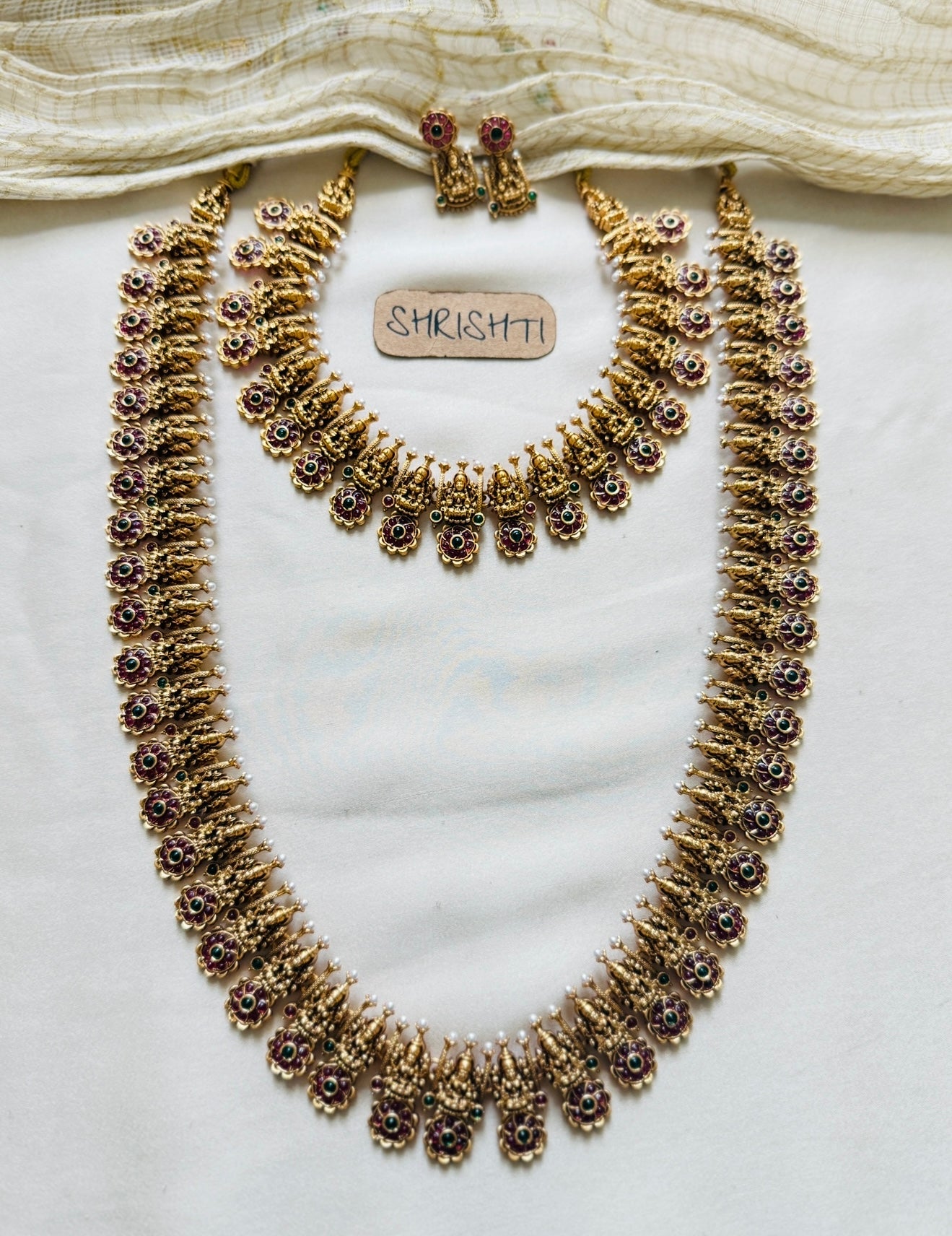 flora lakshmi bridal set