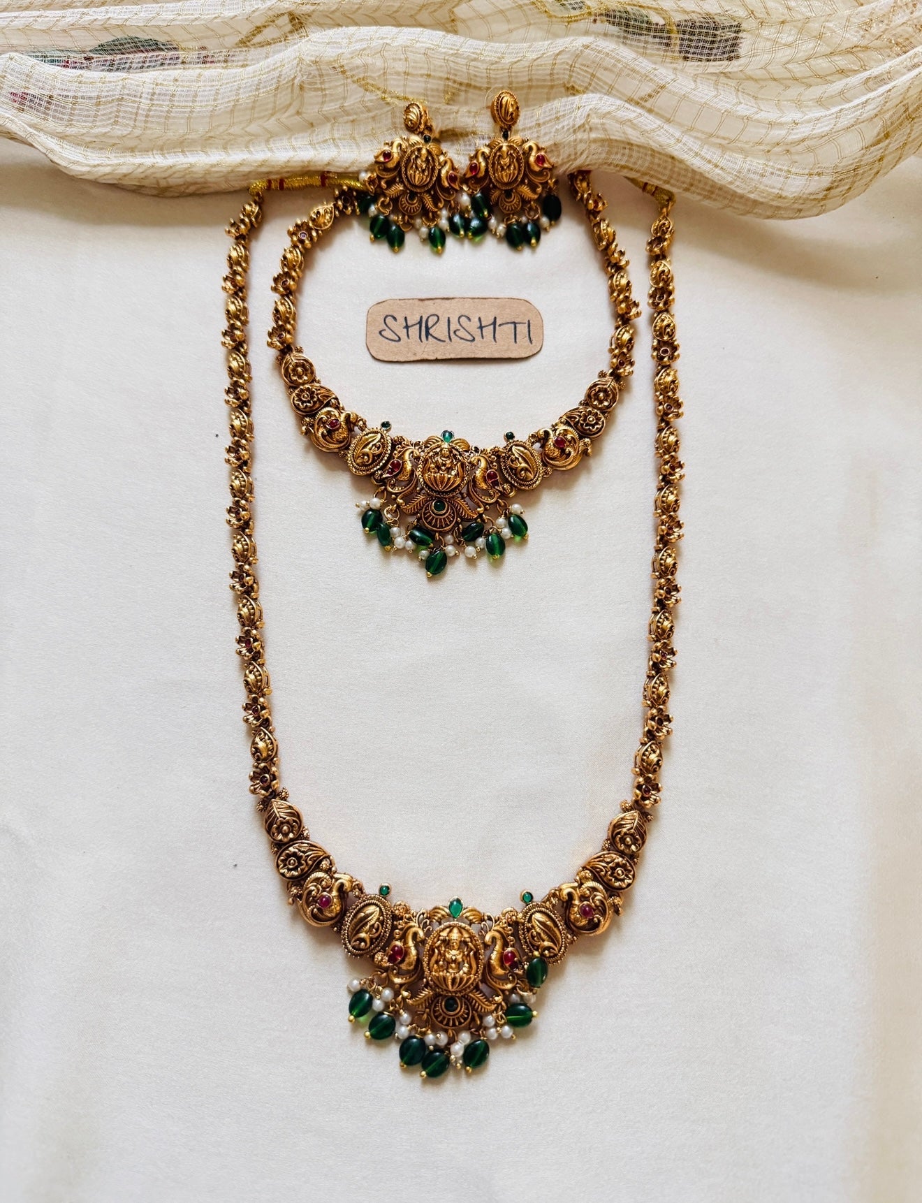 Nithya bridal set green