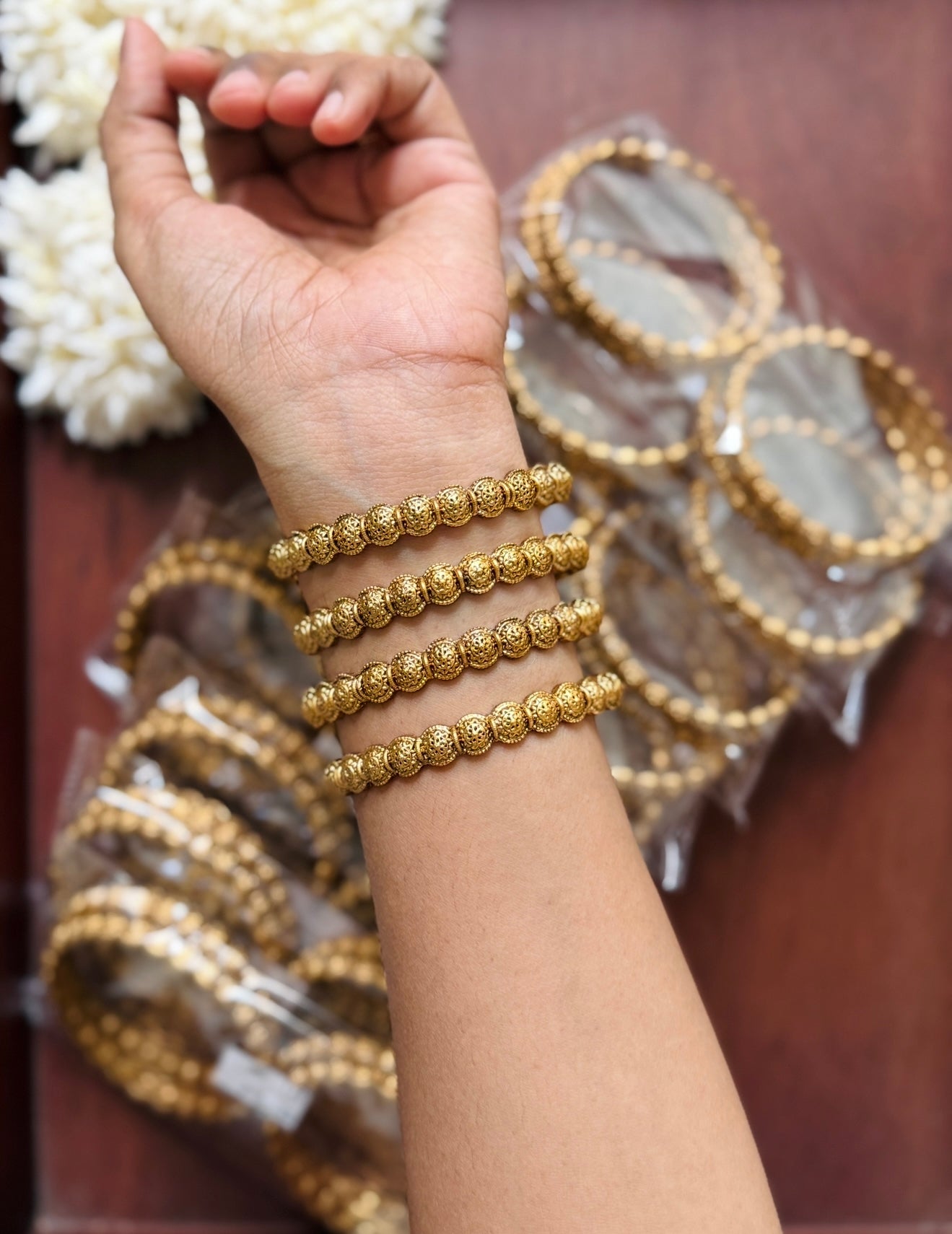 gold 4 bangles