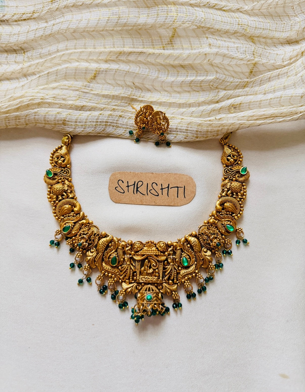 Anjana gold green