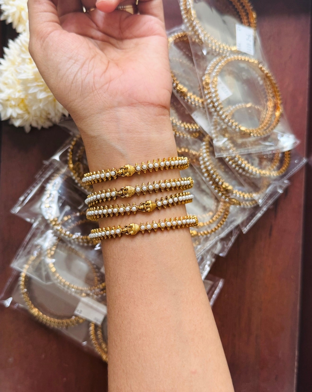 Lakshmi Pearl Bangles