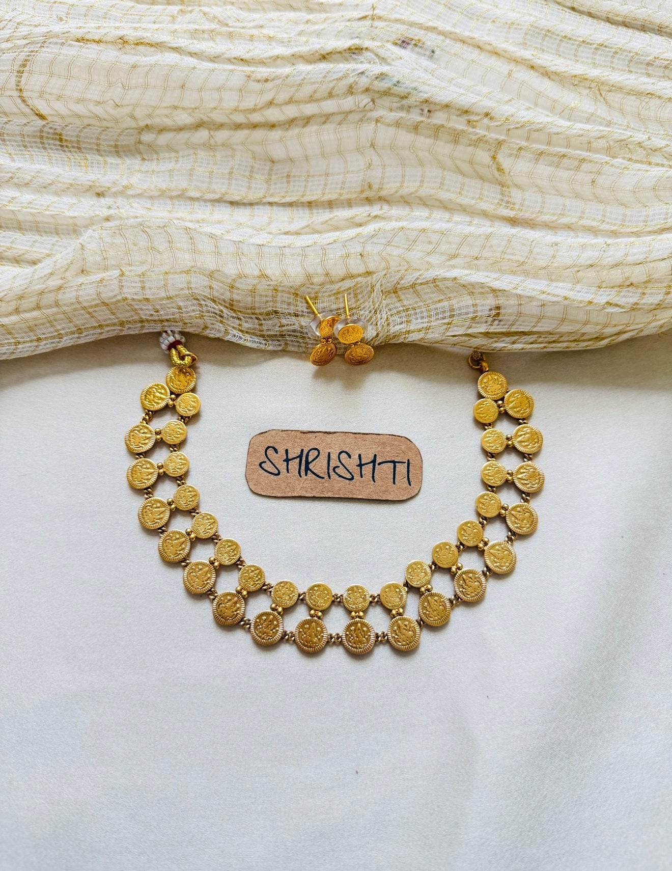 Vishu coin necklace