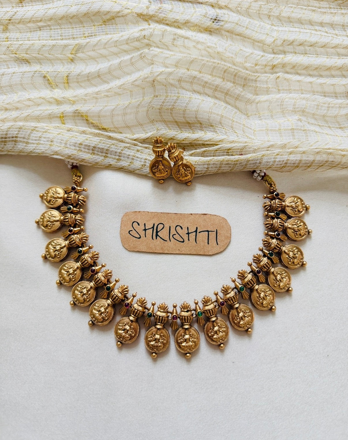 Antique coin necklace