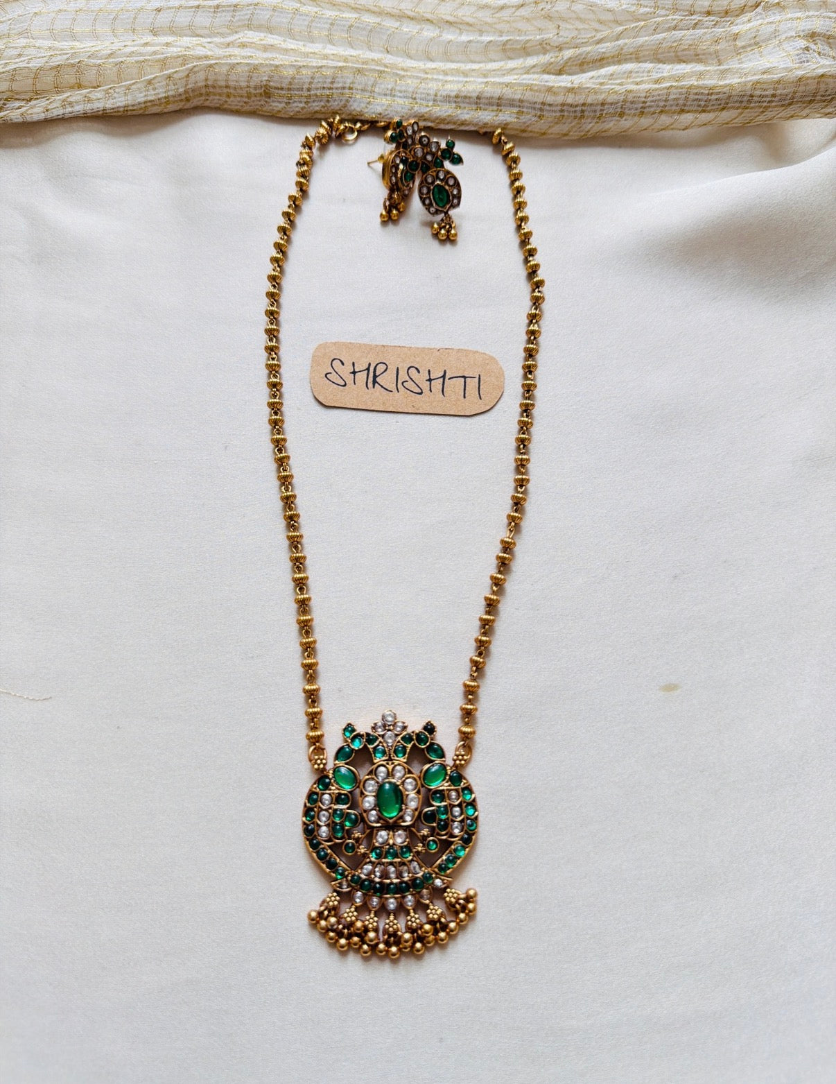 Jadau chain green 1