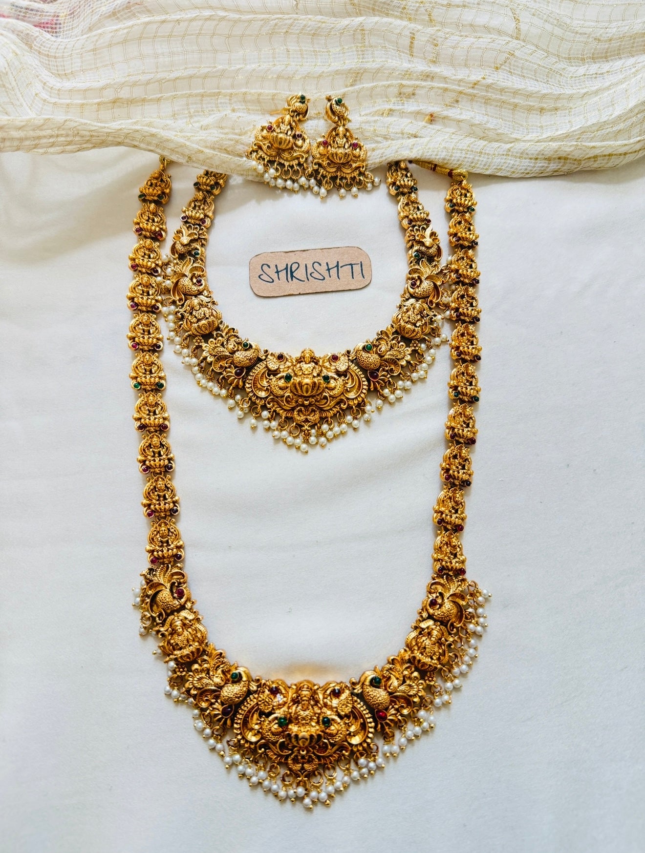 devi bridal set pearl