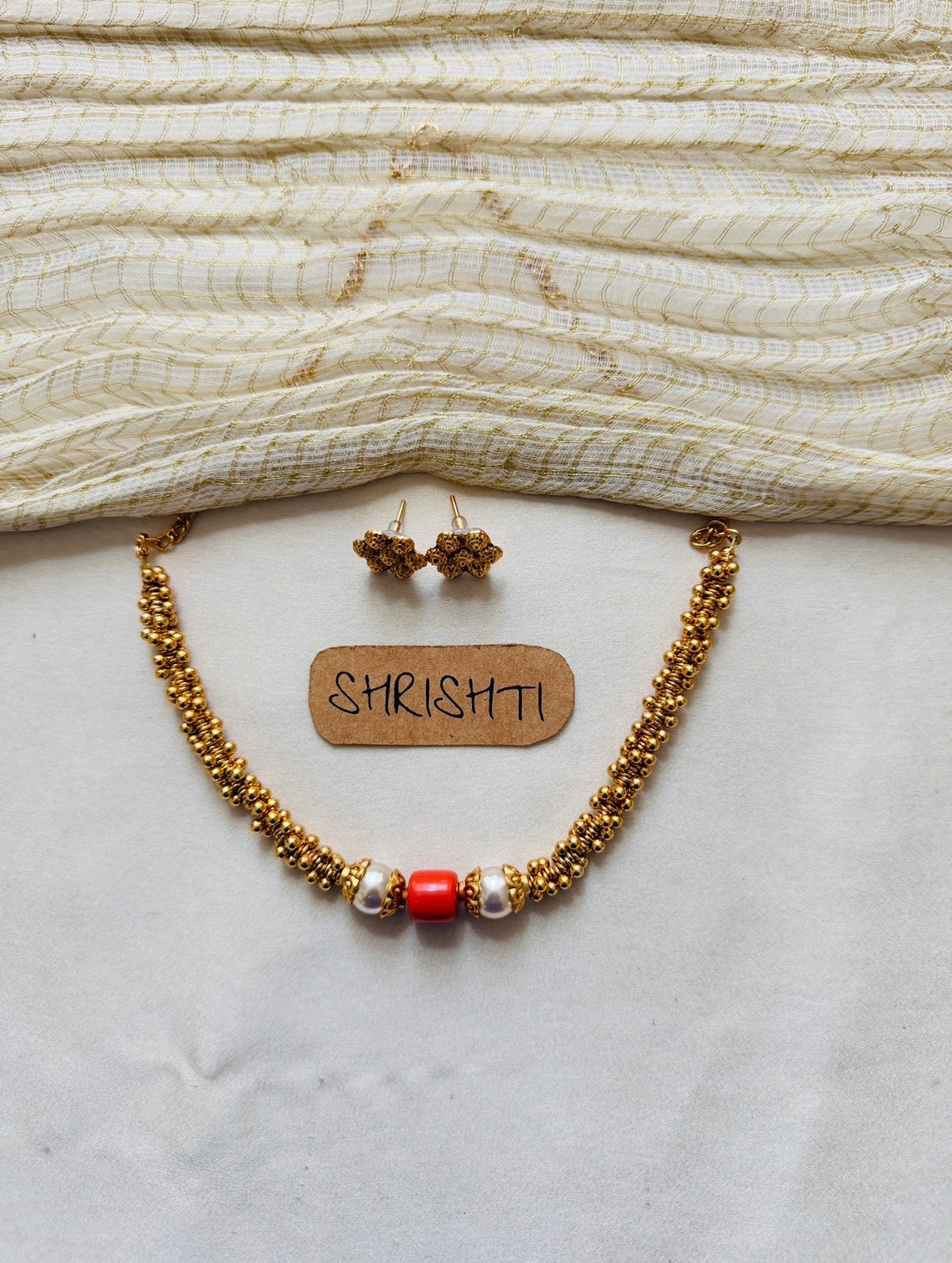 Coral beads necklace