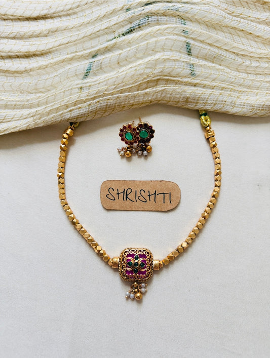 Ashta meenakari Ruby