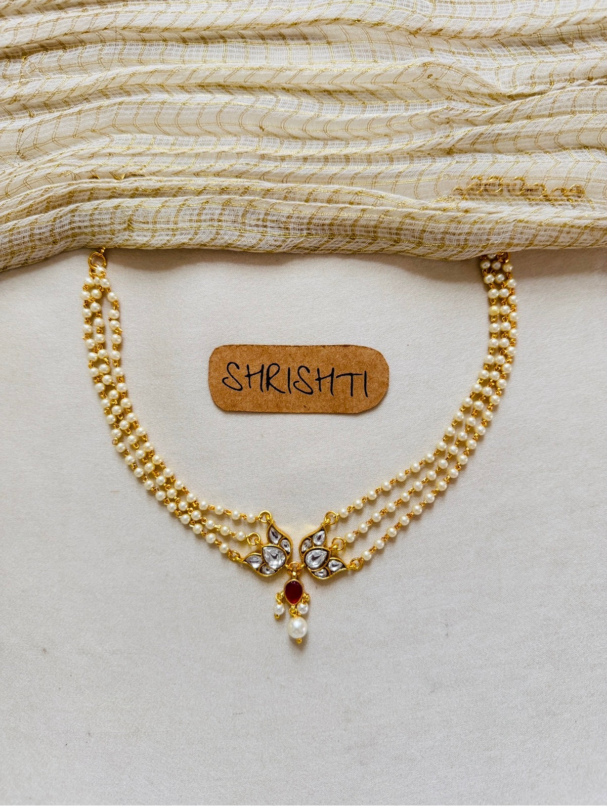 Lotus jadau pearl