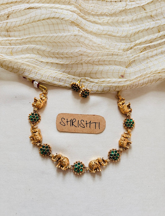Haati necklace green