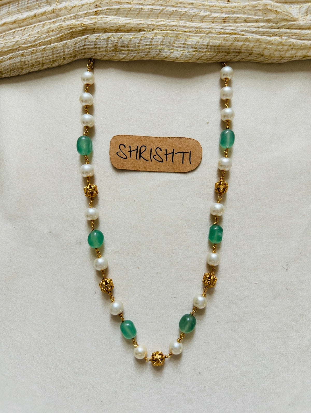 Pearl beads green