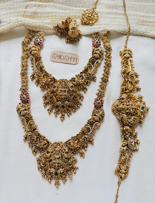 nakshi bridal set gold