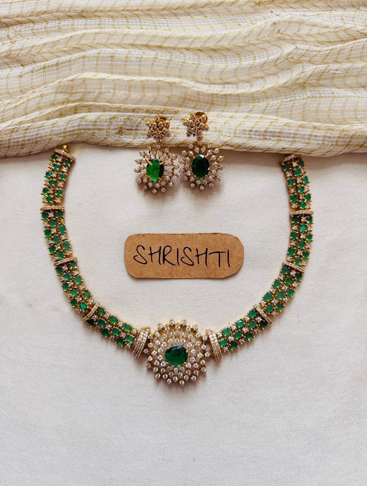 Isha diamonds green