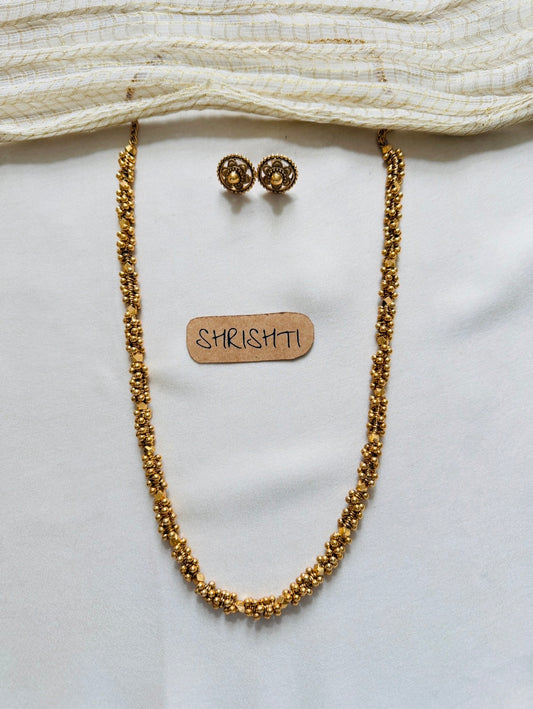 Gungru gold beads mala