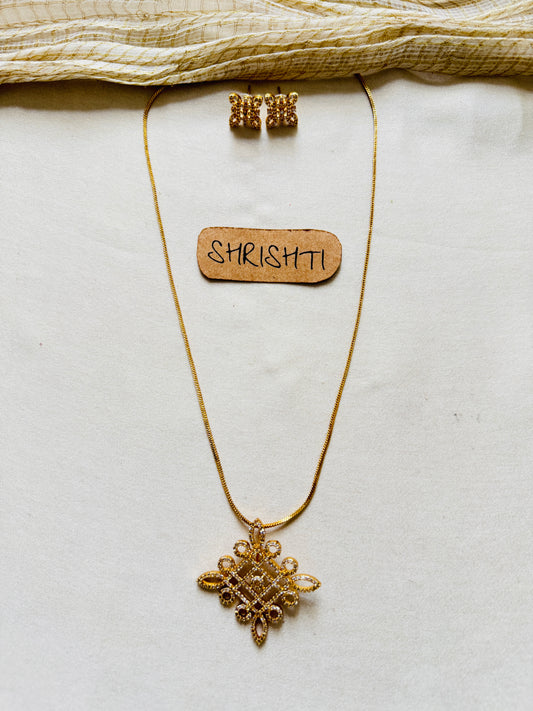 Diamond Kolam pendant chain SJ1