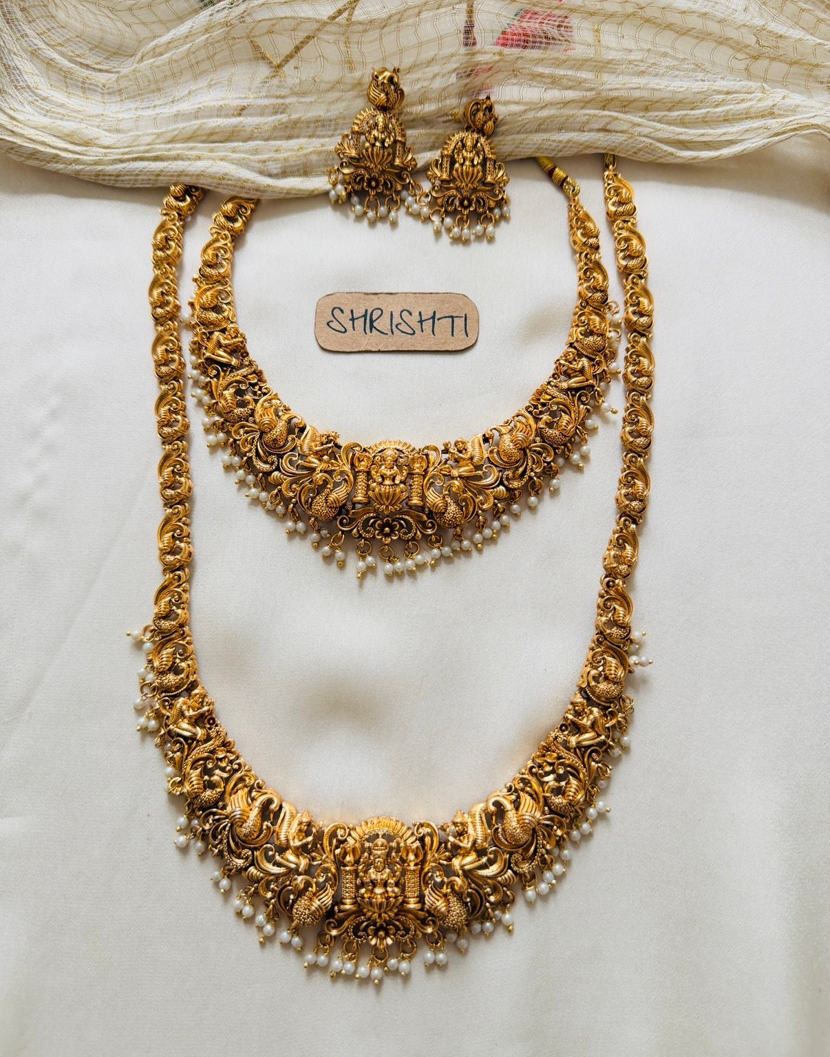 pearl Radha bridal set