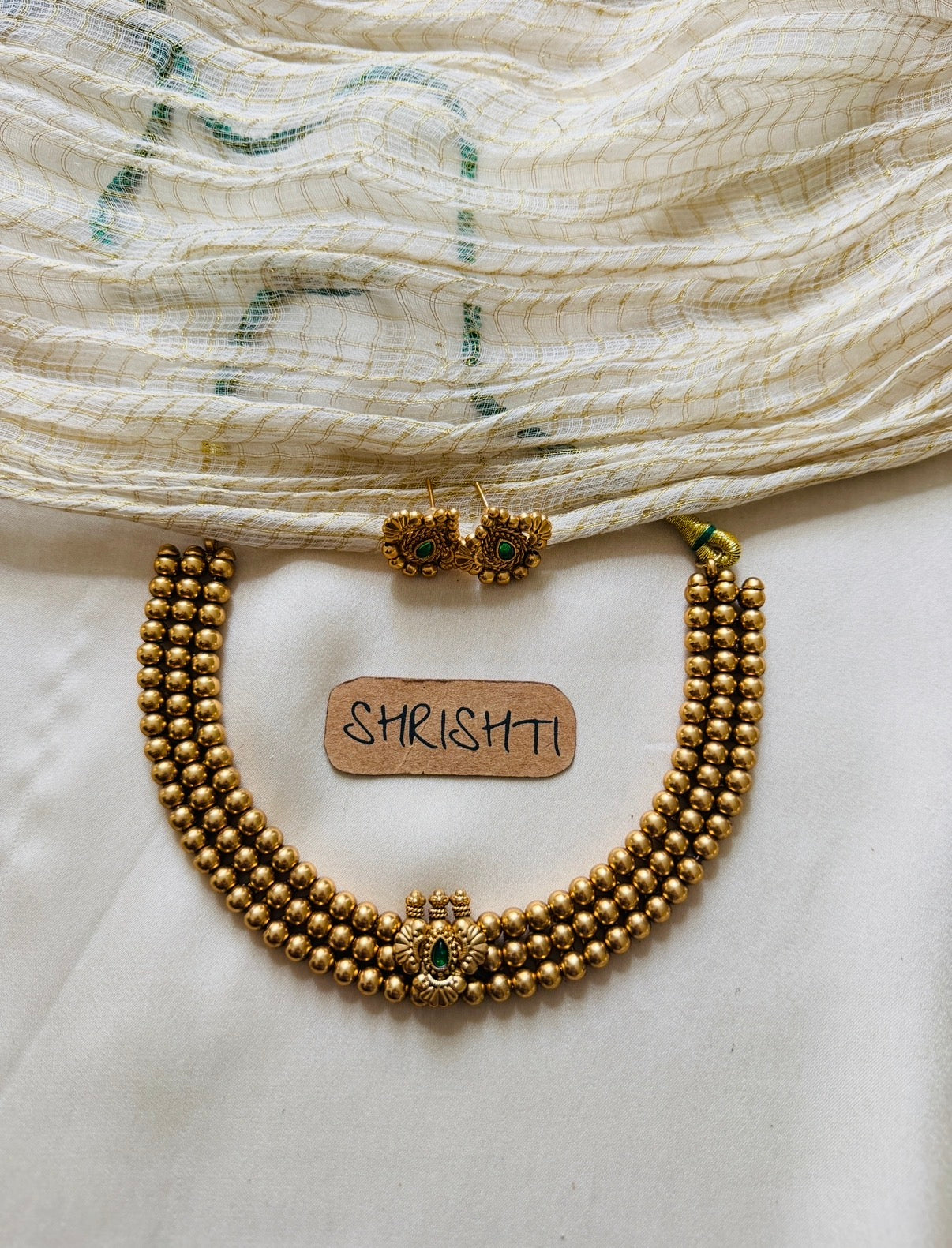 Green maha necklace