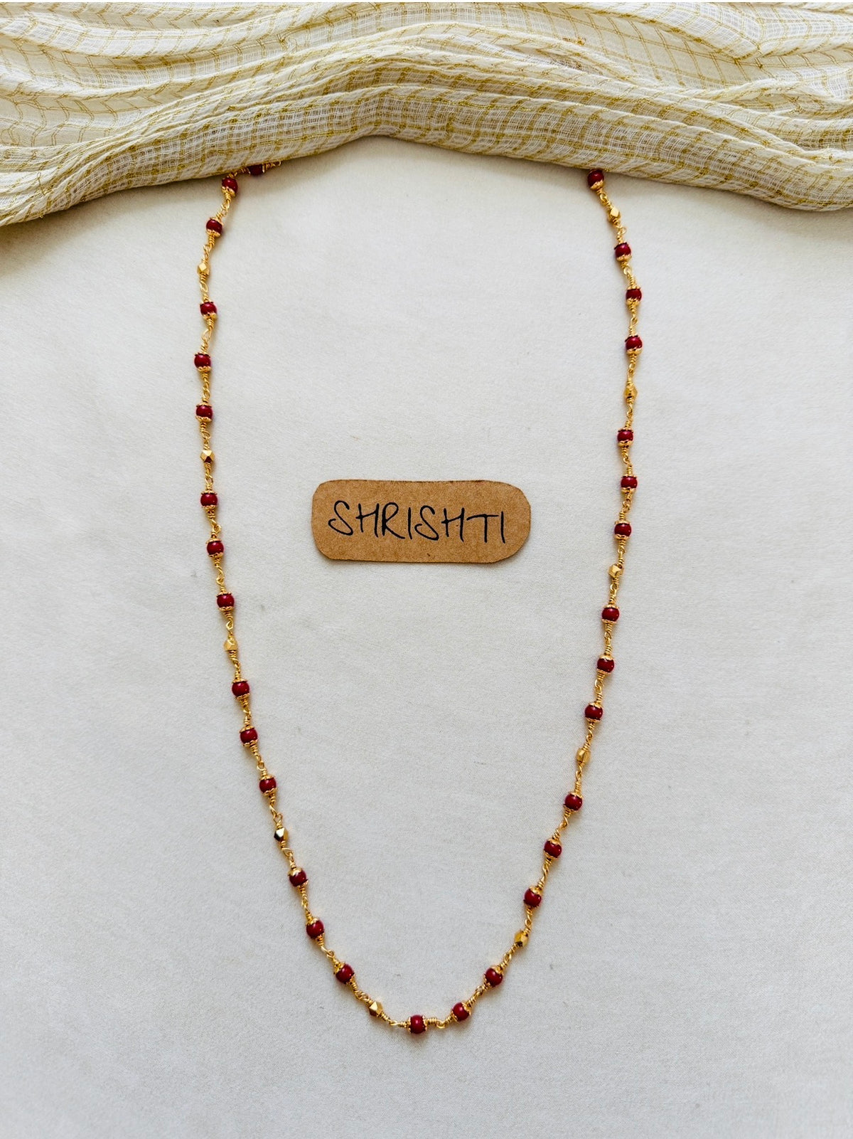 Bead mala Ruby