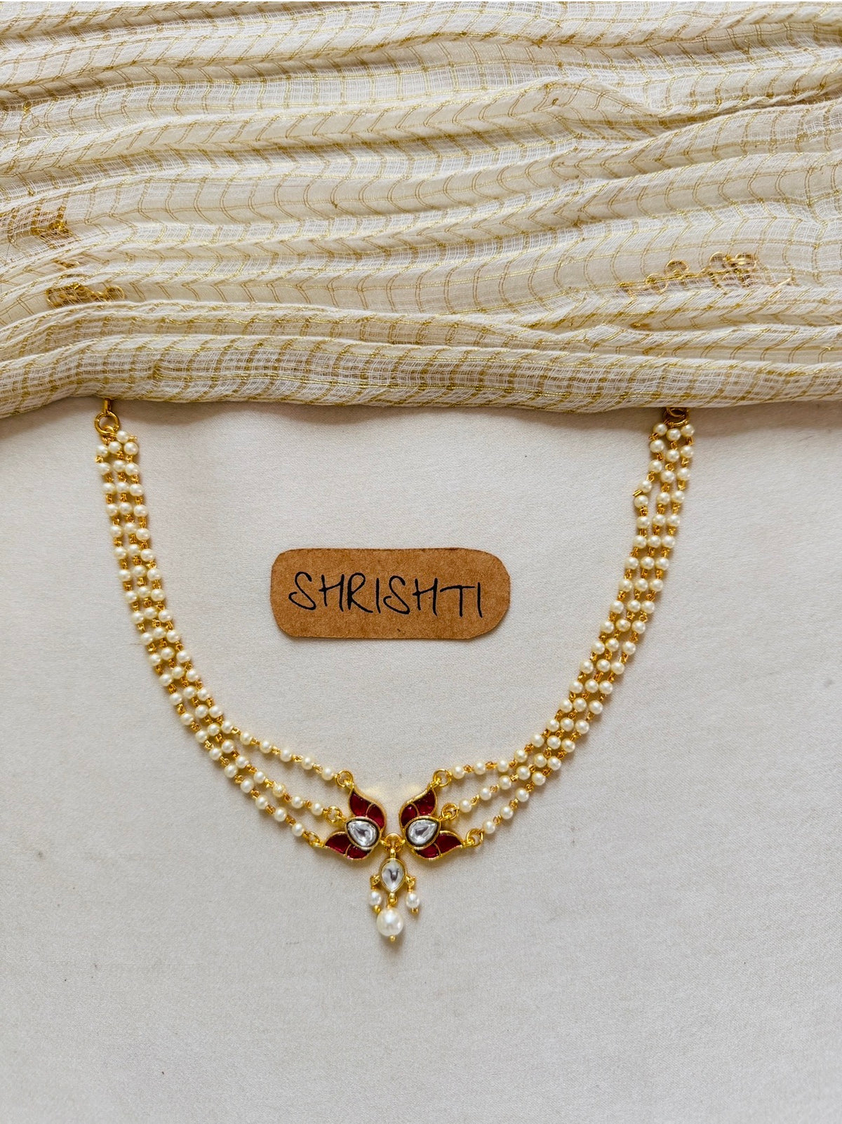 Lotus jadau pearl