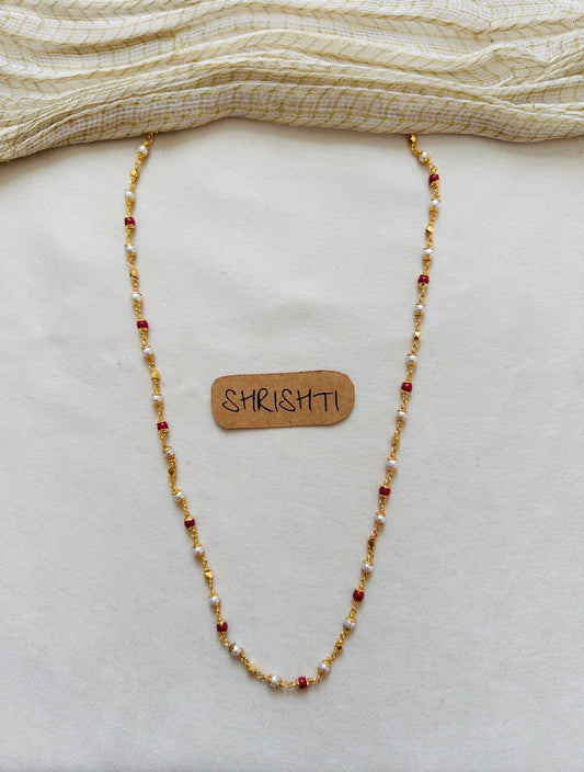Bead mala coral