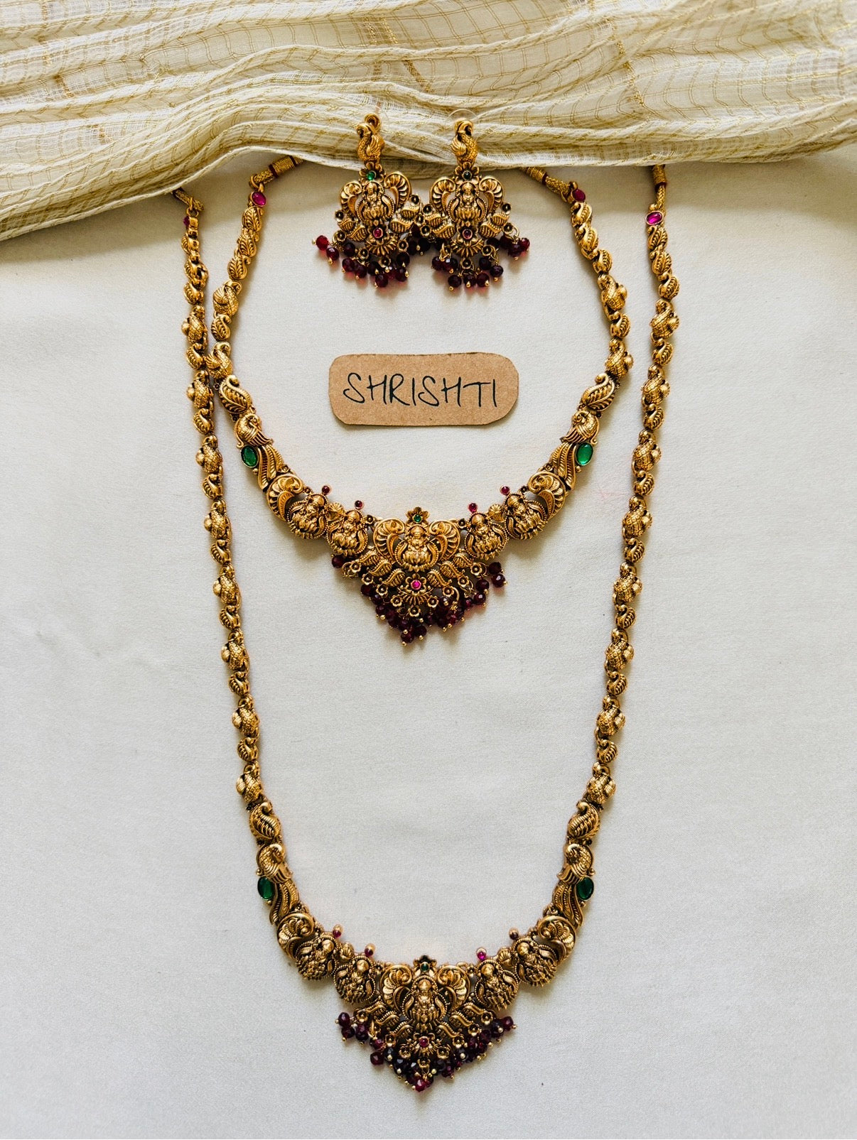 Bridal set Padma Ruby