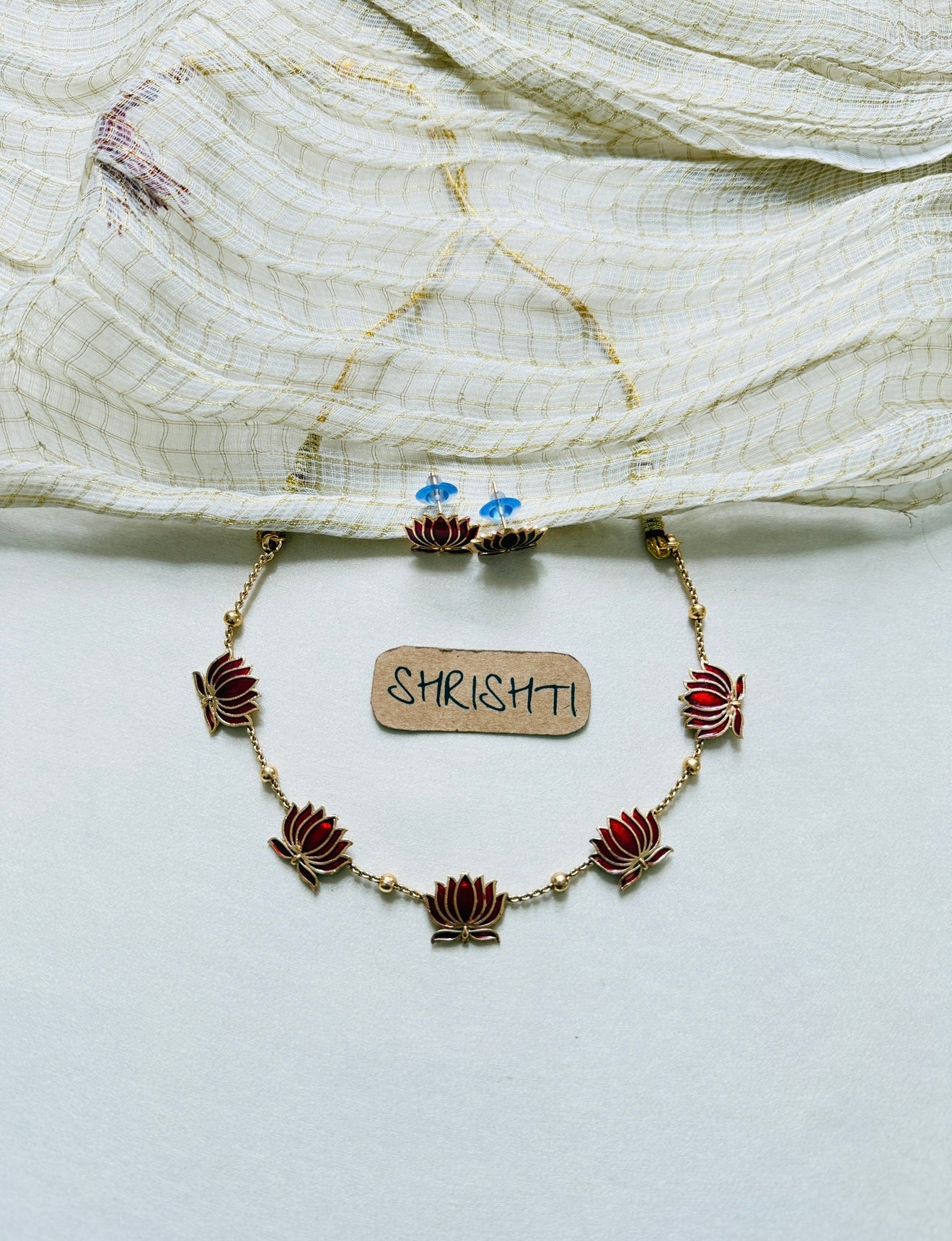 lotus charm maroon