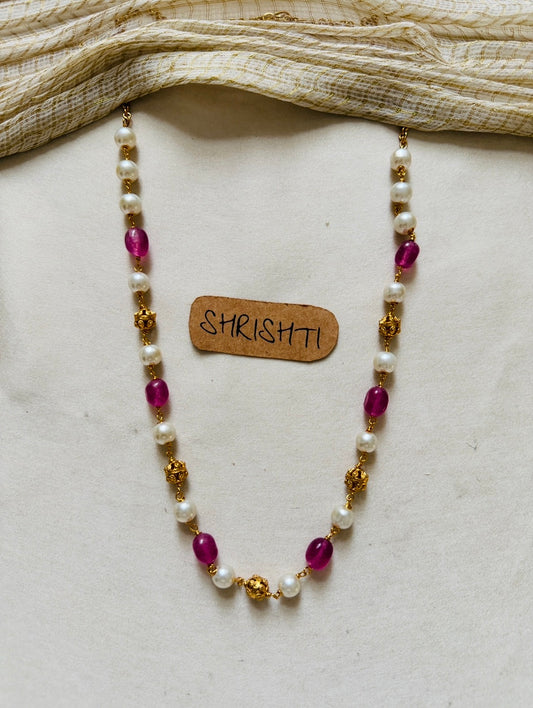 Pearl beads purple