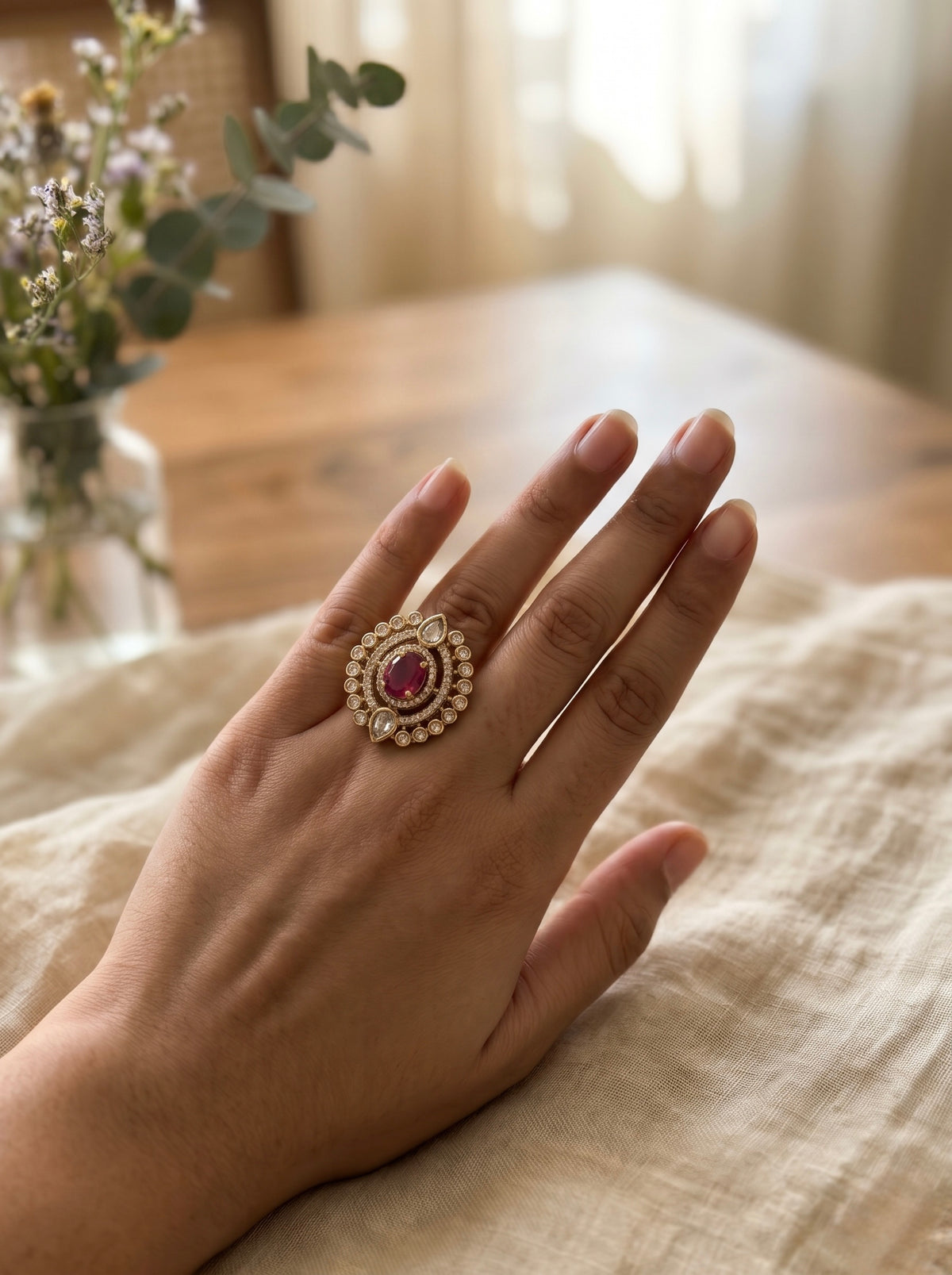 Diamond ring Ruby
