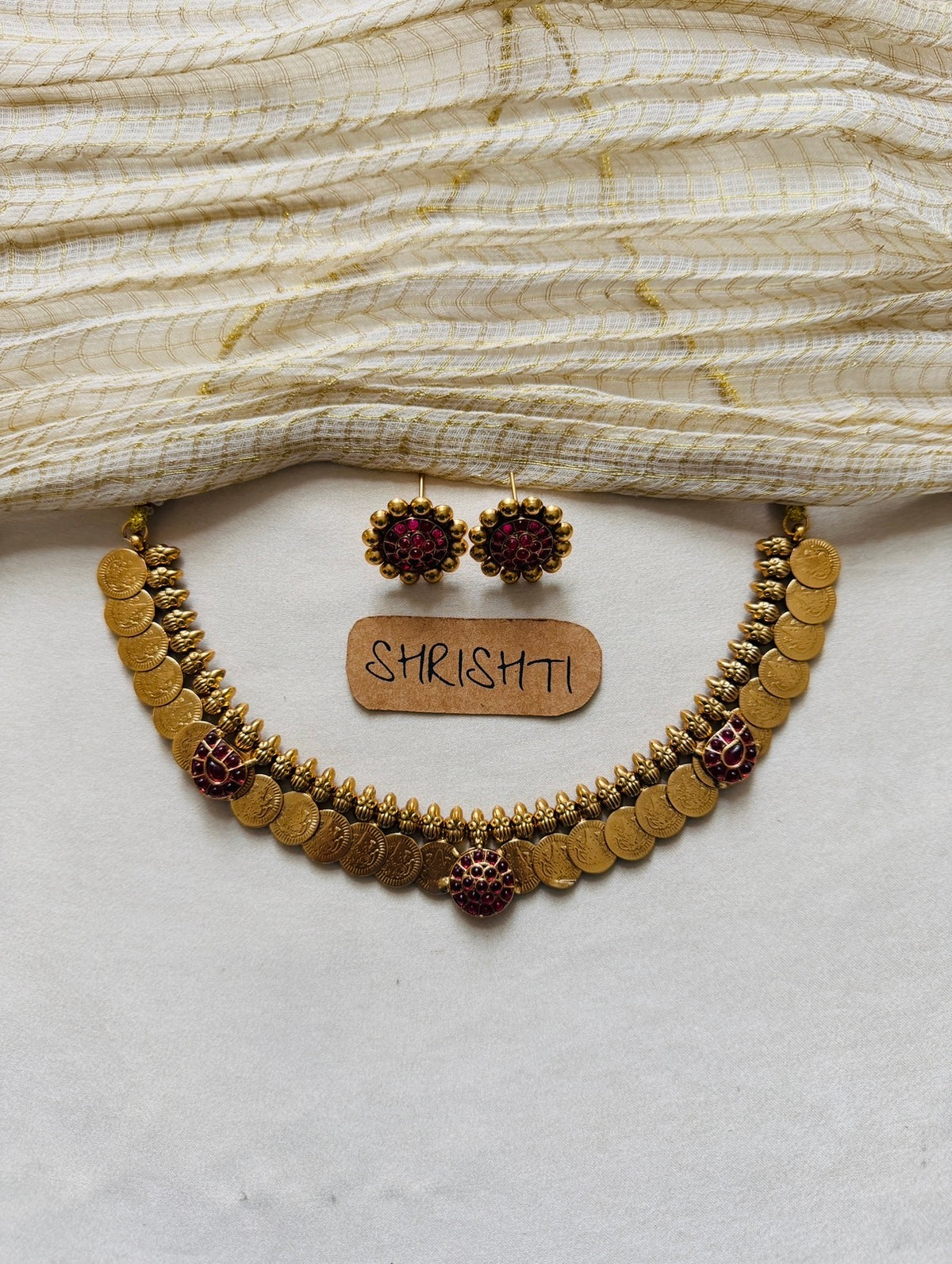 Coin mango charm Ruby