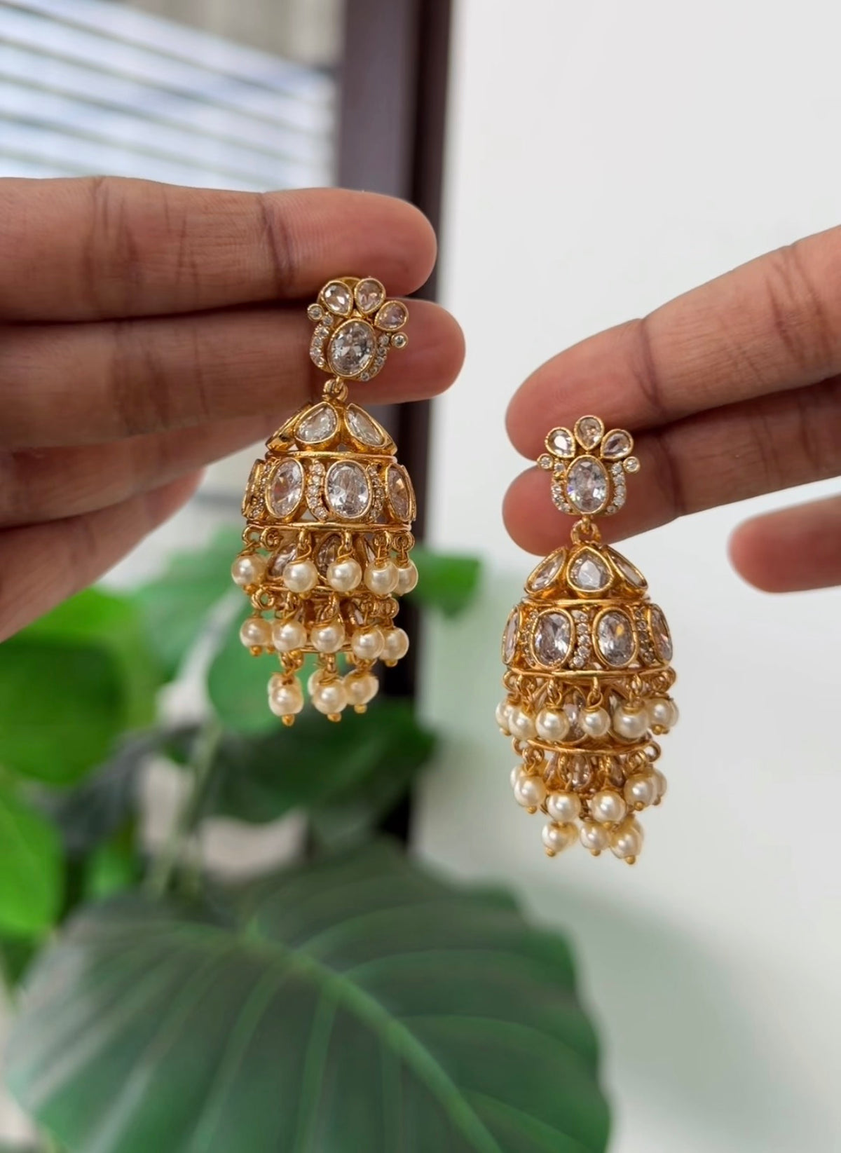 Diamond Bridal jumka