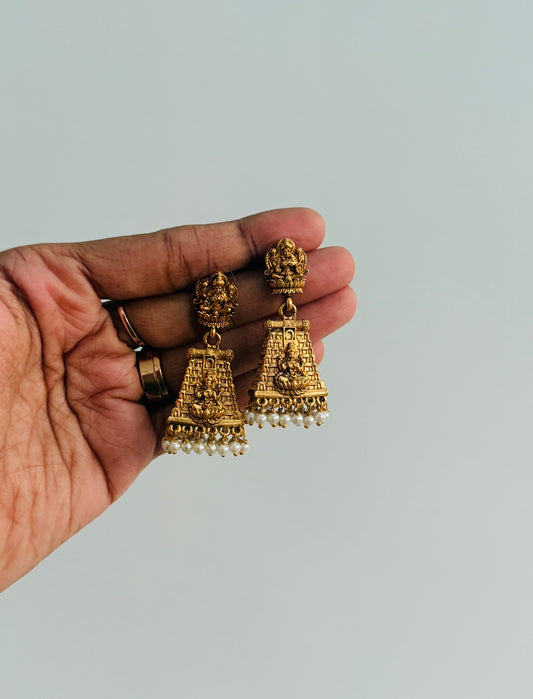 Gopura temple jumka pearl