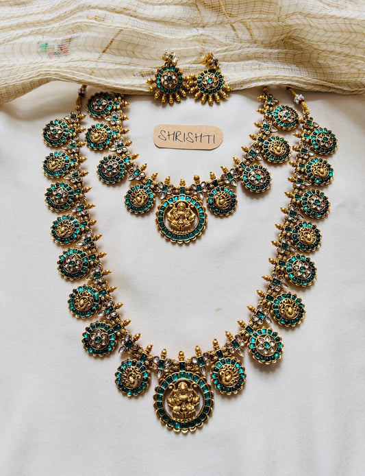 Premium kemp green bridal set
