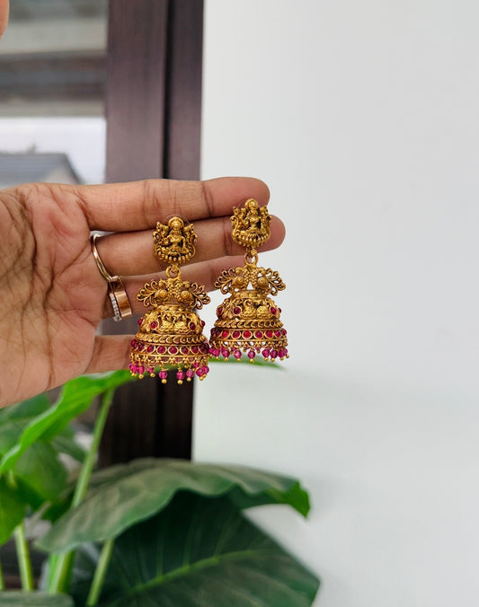 chettinad jumka ruby