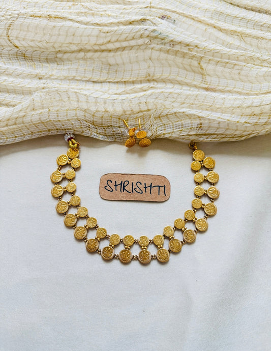 Vishu coin necklace