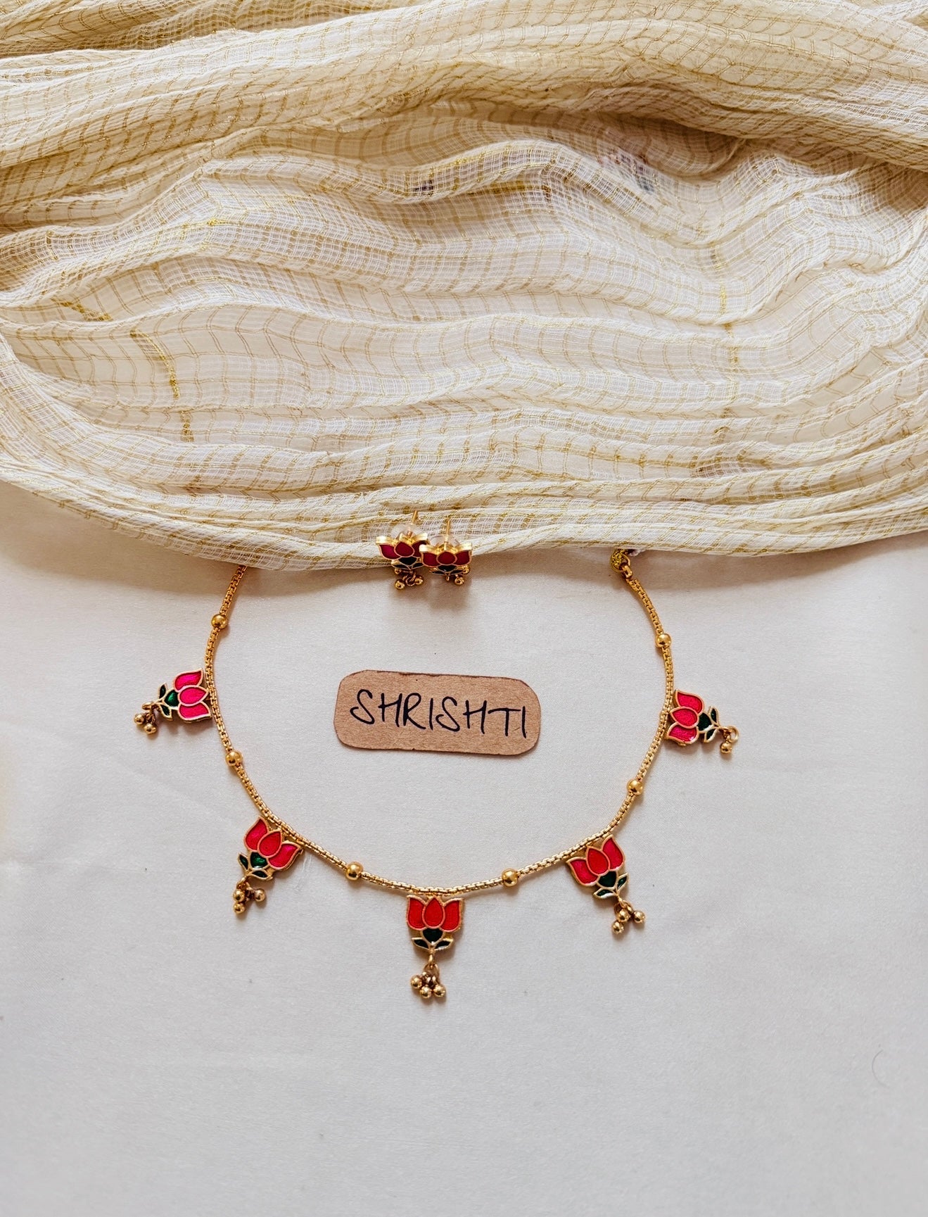 Pink Lotus Charms SJ1