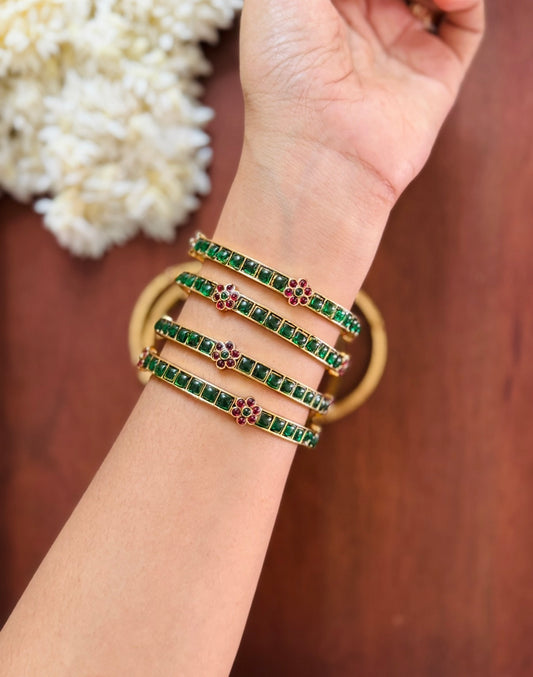 Onam green bangles - dispatch in 7 days