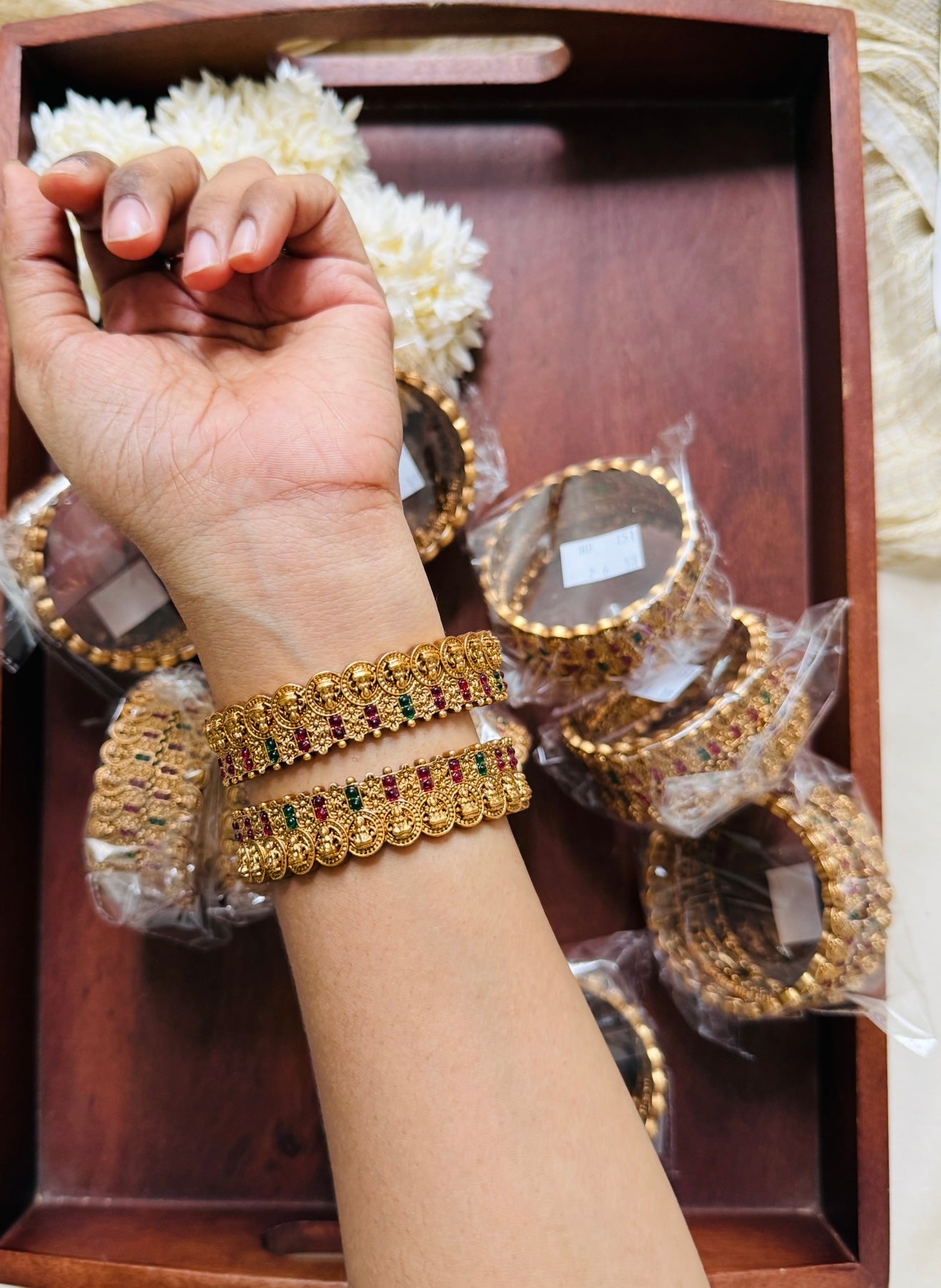 Coin Temple Bangles