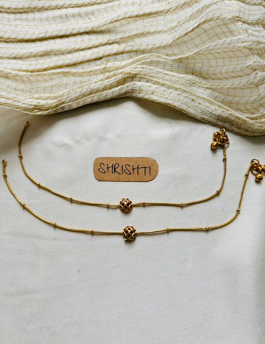Ruby Diamond Anklets