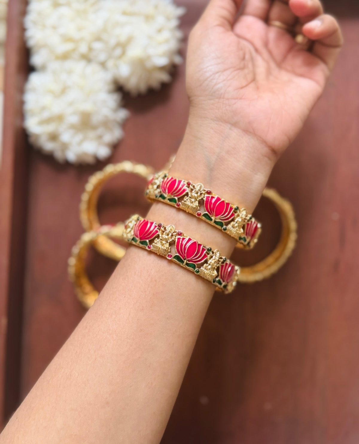 Lotus Lakshmi Bangles